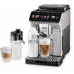 De'Longhi ECAM450.86.T Eletta Explore Αυτόματη Μηχανή Espresso 1450W Πίεσης 19bar για Cappuccino με Μύλο Άλεσης Titanium